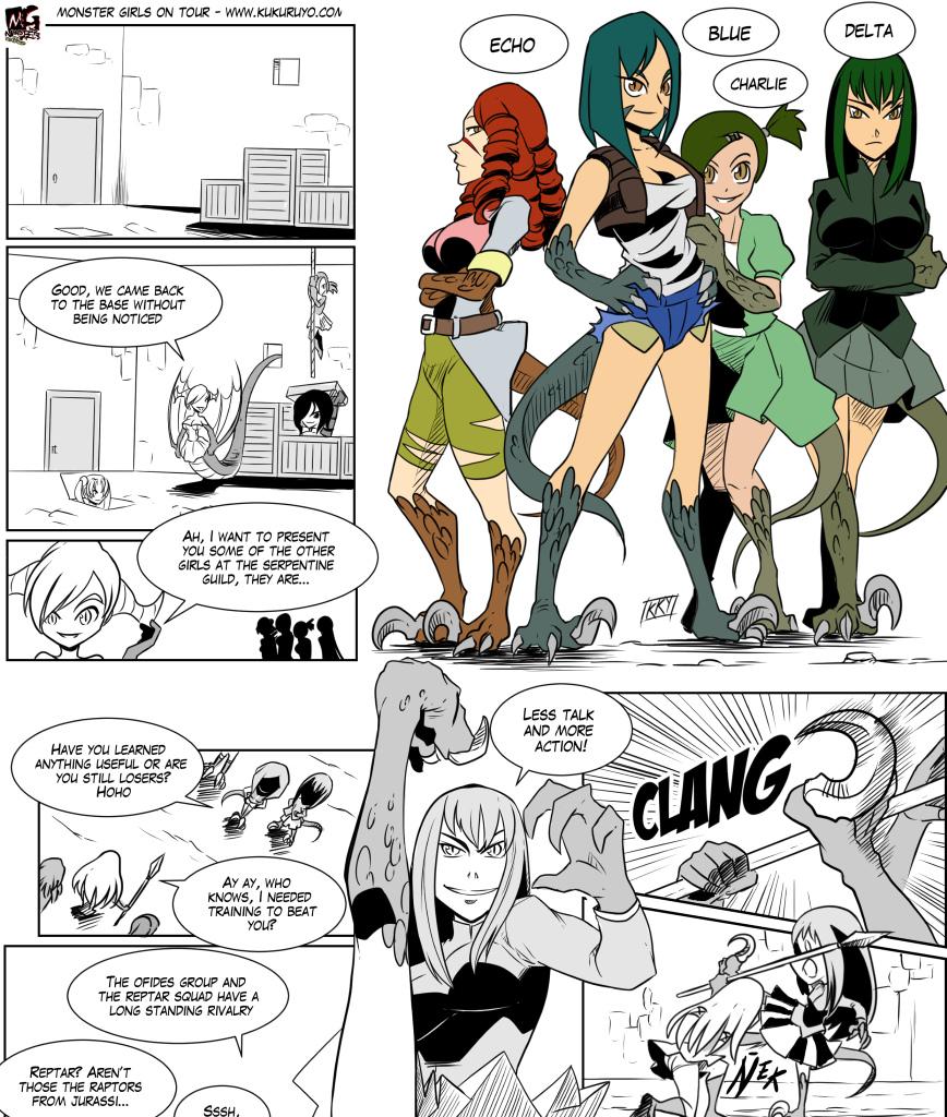Monster girls on tour - Episode 79, Page 1: Page 079